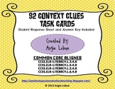 Context Clues Task Cards (32 Vocabulary Cards): Common Cor