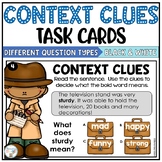 Context Clues Task Cards | Context Clues Passages for SCOO
