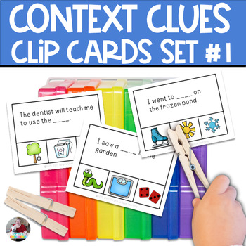 Preview of Context Clues Task Cards | Context Clues for Reading Comprehension Set 1