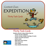 Context Clues Task Cards, Expedition - Print and Easel Versions