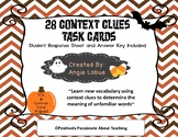 Context Clues Task Cards - Halloween (Common Core and TEK 