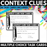 Context Clues Task Cards - Multiple Choice Context Clues A