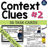 Context Clues Scoot 2 ~ 36 Task Cards for Grades 2-4 Tier 