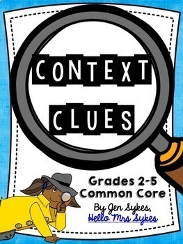 Preview of Context Clues Task Cards and Game Bundle Scoot, Assessment and Easel Activities