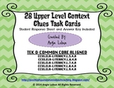 Context Clues Task Cards (Upper Level): Common Core and TE