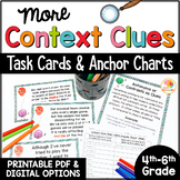 Context Clues Task Cards and Anchor Charts Activities for 