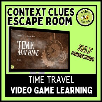 Preview of Context Clues Time Travel Tier 2 Vocabulary Digital Escape Room