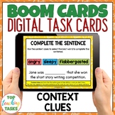 Context Clues Vocabulary BOOM Cards for Distance Learning