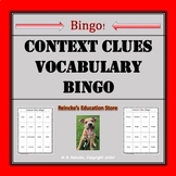 Context Clues Vocabulary Bingo (30 pre-made cards!)