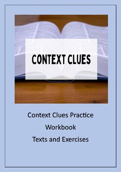 Preview of Context Clues Workbook / A Collection of Worksheet to Teach Using Context Clues