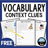 Context Clues Worksheet Vocabulary  - Free Context Clues Activities 6th 7th 8th