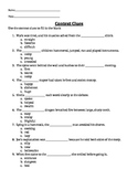 Context Clues Worksheet (fill in the blank and explain)
