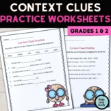 Context Clues Worksheets Practice Grades 1 and 2