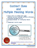 Context Clues  and  Multiple Meaning Words