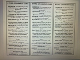 Context Clues and Question Stems Bookmark