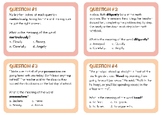 Context Clues and Unknown Words Task Cards (Answer Sheet/A