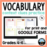 Context Clues and Vocabulary: Passages and Questions for G