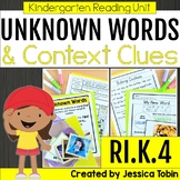 Context Clues Activities, Worksheets, Anchor Charts for Ki