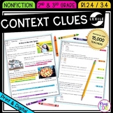 Nonfiction Context Clues - Leveled Reading Passages Unit -