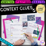 Context Clues Reading Passages Worksheets Anchor Chart RI.