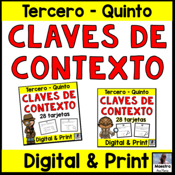 Preview of Context Clues in Spanish - Claves de contexto - Reading Comprehension Spanish