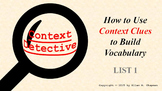 Context Clues Vocabulary Detective: PowerPoint, Worksheets, Exam