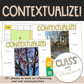 Preview of Contextualize! - 101 photos to work on inferencing and oral communication