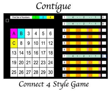 Preview of Contigue - Connect 3, Connect 4, Coverall - Up to 4 Teams