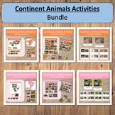 Continent Animals Activities Bundle