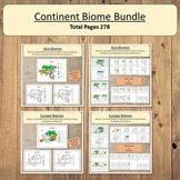 Continent Biomes Bundle Geography Science Montessori