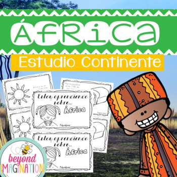Preview of Continent Facts Unit Booklet Africa Spanish Edition