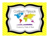 Continent Flipbook -Geography Activity--