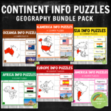 Continent Information Puzzles BUNDLE Pack