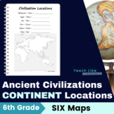 Ancient Civilizations: Continent Maps