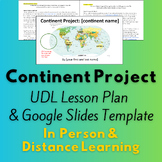 Continent Project: Geography Lesson Plan & Slides Template