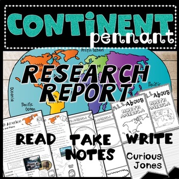 Preview of Continent Research Pennant Project - Passages to Read, Take Notes, & Write