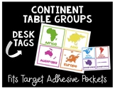 Continent Table Groups Desk Tags for Target Pockets