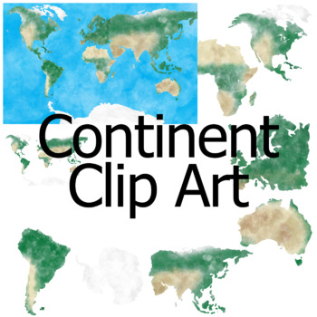 Continent World Clip Art Commercial Use By Brick Red Bard TpT   Original 7088956 1 