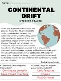 Continental Drift Interactive Worksheet