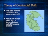 PowerPoint:  Continental Drift & Pangaea