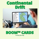 Continental Drift Passage and Comprehension Boom™ Cards-digital