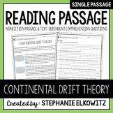 Continental Drift Theory Reading Passage | Printable & Digital