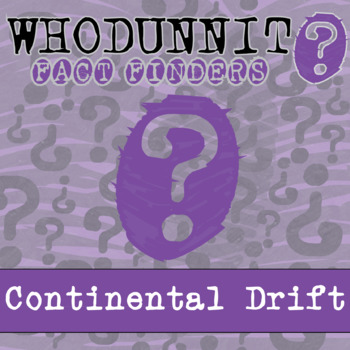 Preview of Continental Drift Whodunnit Activity - Printable & Digital Game Options