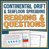 Continental Drift and Seafloor Spreading Reading and Worksheet