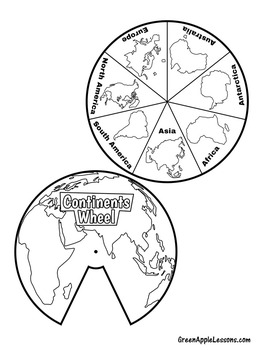 Continents | 1st 2nd 3rd 4th 5th Grade | Craft Activity | 7 Continents