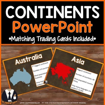 Preview of Continents PowerPoint