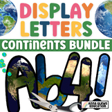 Continents Bulletin Board Letters Numbers Display Letter B