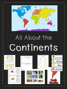 Preview of All About the Continents