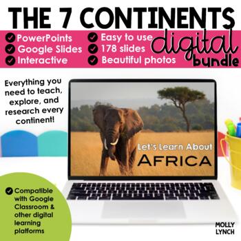 Preview of Continents Bundle - A PowerPoint/Google Trip to the 7 Continents