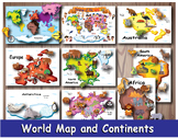 Continents Learning Binder. Preschool Worksheets. Homescho